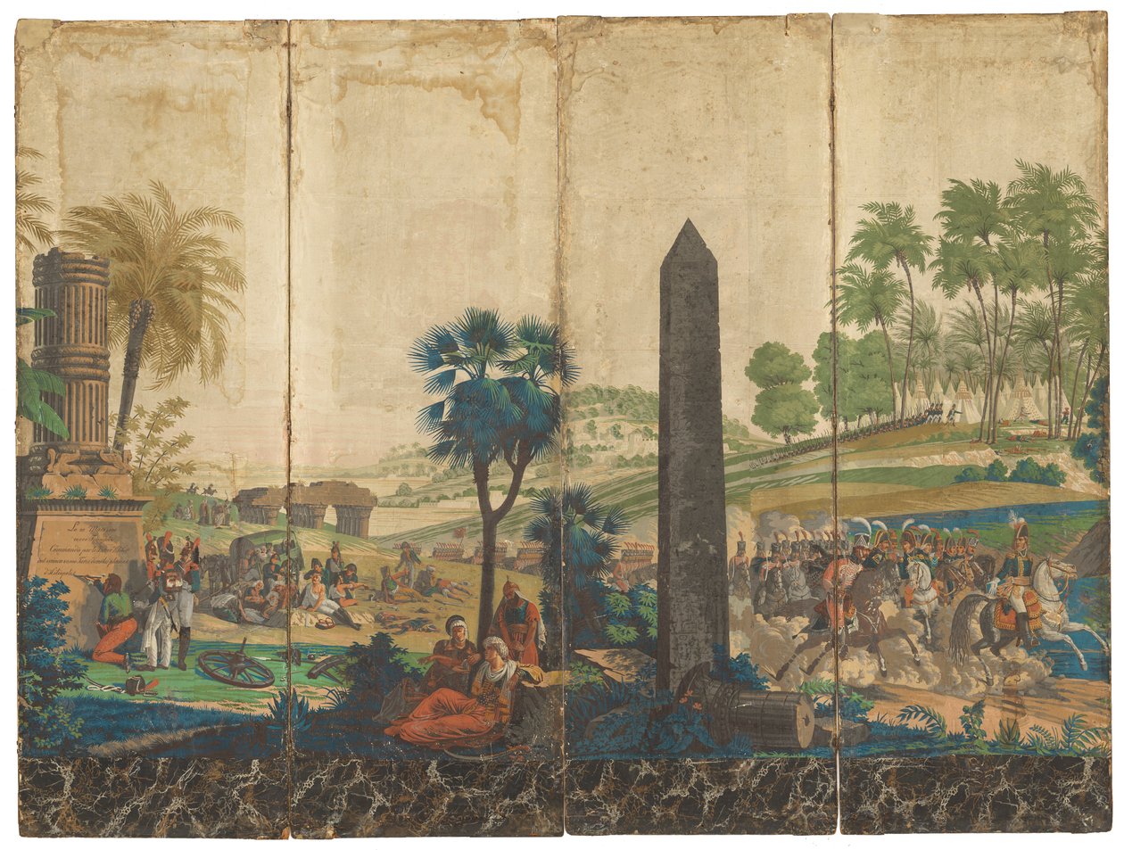 „Francuzi w Egipcie” [francuski w Egipcie] autorstwa Jean Julien Deltil, 1791 – 1863
