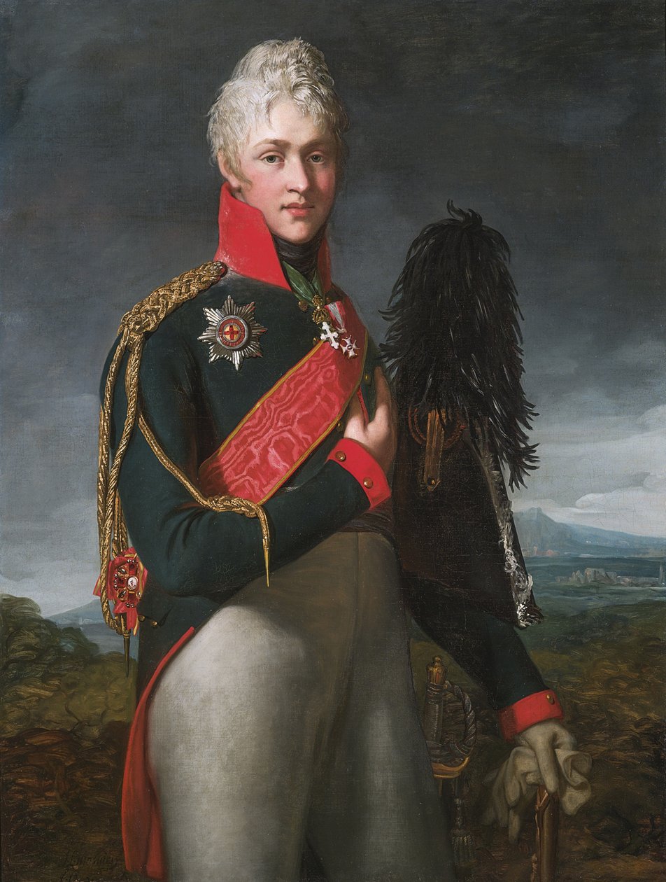 Portret Arkadego Aleksandrowicza Suworowa 1784-1811, hrabia Rymniksky, 1805 autorstwa Jean Laurent Mosnier