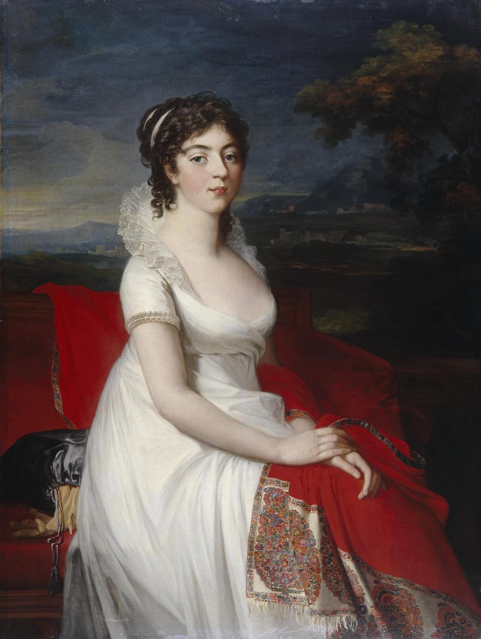 Portret hrabiny Oboleńskiej, 1806 autorstwa Jean Laurent Mosnier