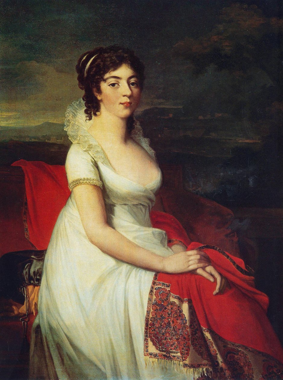 Portret księżniczki Jelizawiety Szachowskiej autorstwa Jean Laurent Mosnier