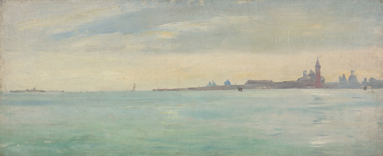 Wenecja widziana z Ogrodu Publicznego, 1873. autorstwa Jean Lecomte du Nouy