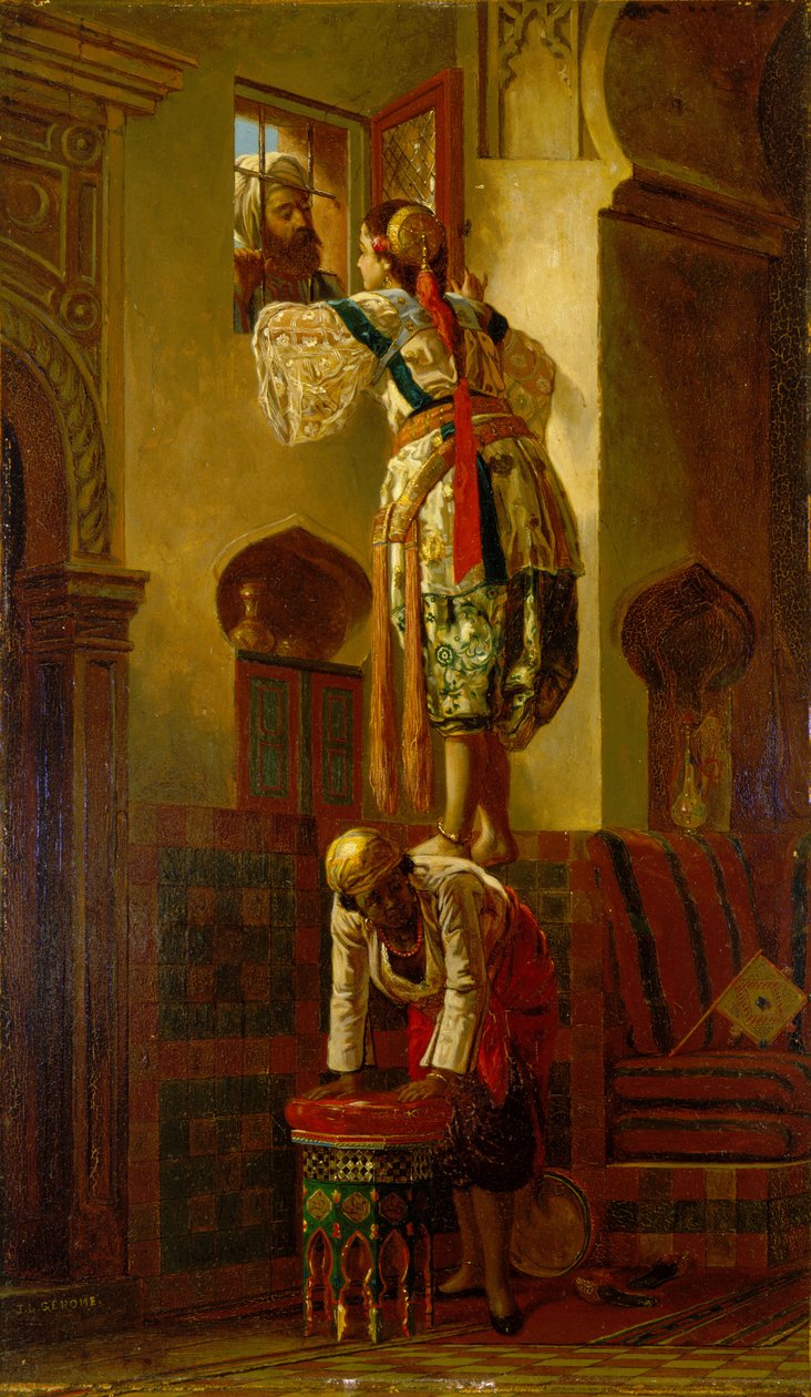 The Tryst autorstwa Jean Leon (attr. to) Gerome