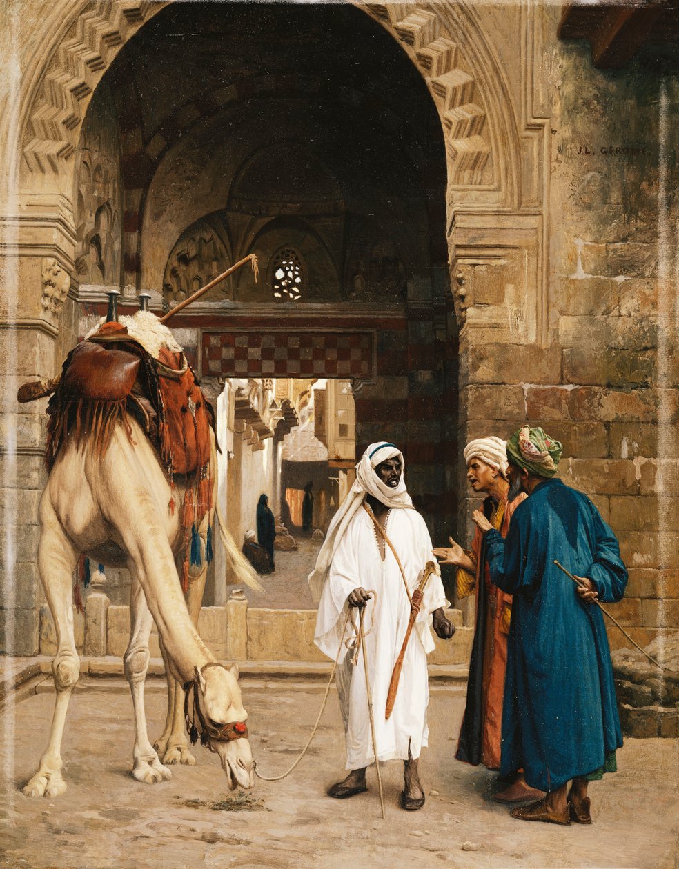 Spór wśród Arabów; Spór „Arabes”, 1872 autorstwa Jean Leon Gerome