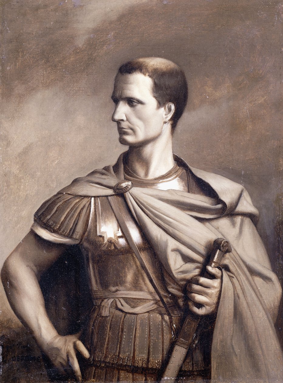 Portret Juliusza Cezara, połowa długości, autorstwa Jean Leon Gerome