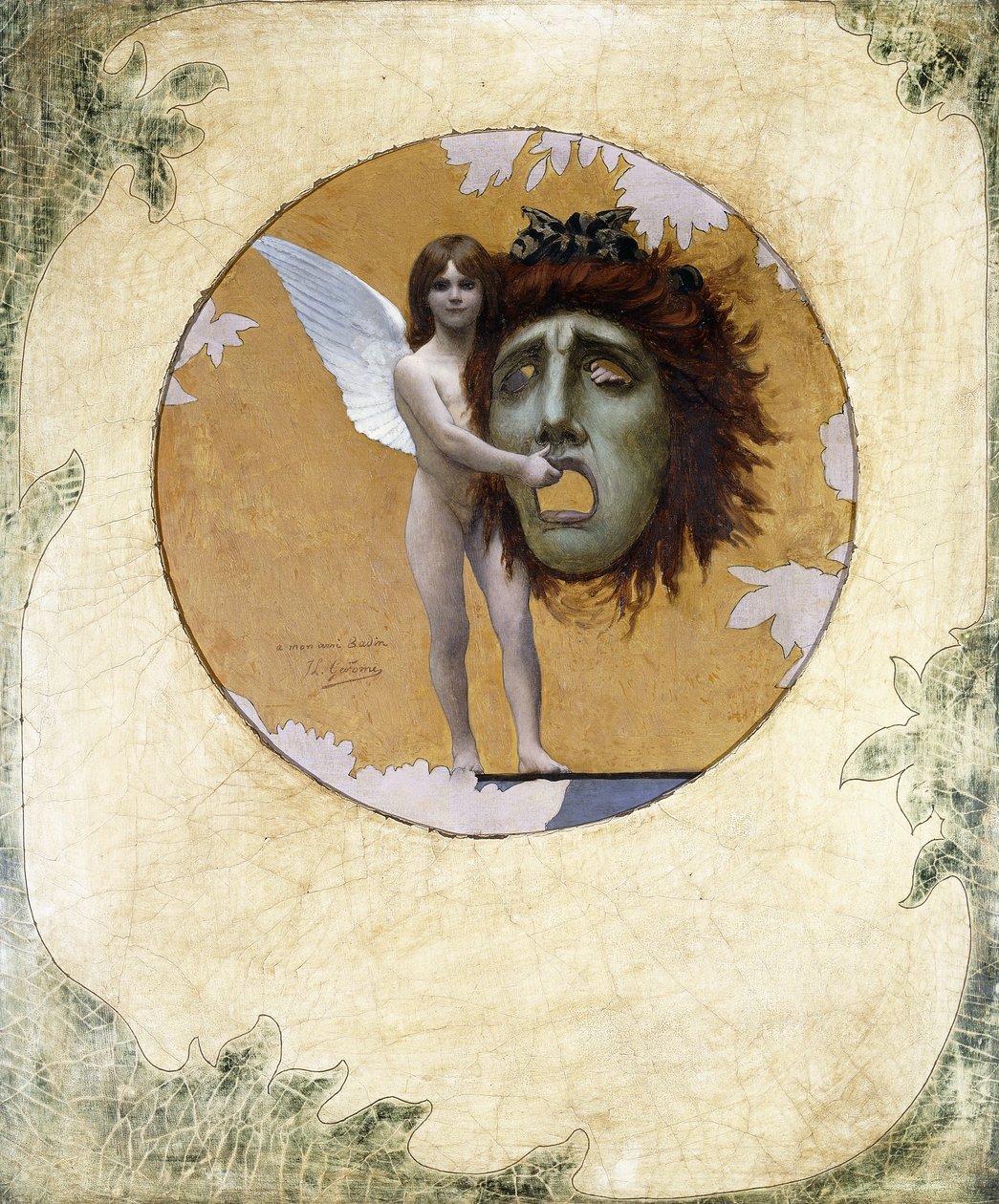 Putto z maską autorstwa Jean Leon Gerome