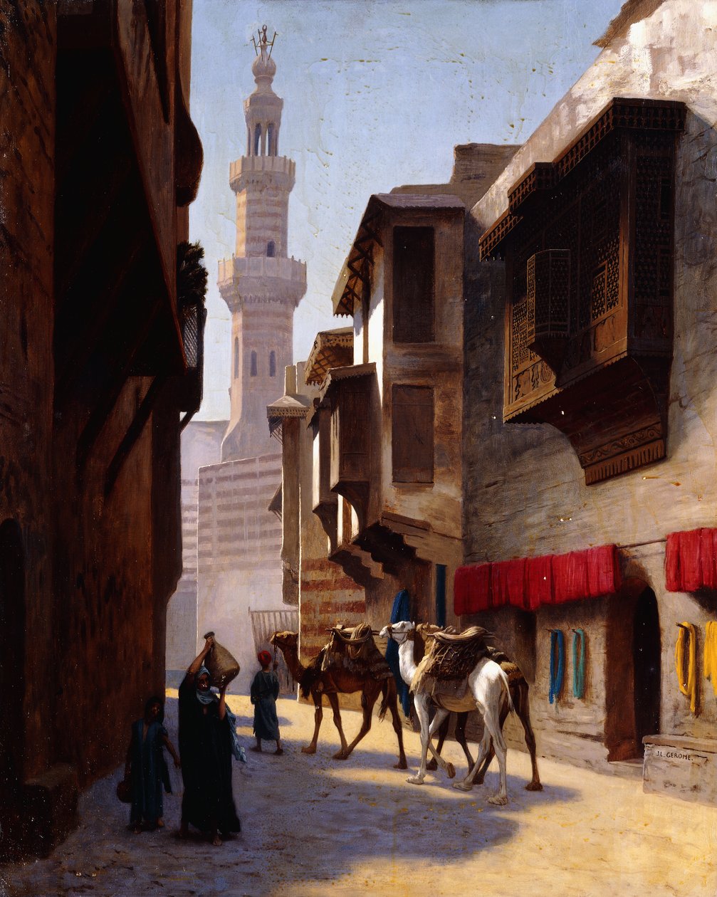 Ulica w Kairze, autorstwa Jean Leon Gerome