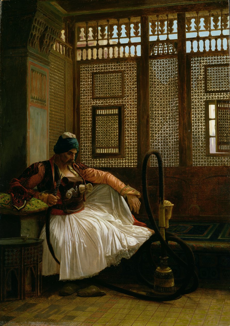 Arnaut Palenie (panel) autorstwa Jean Leon Gerome