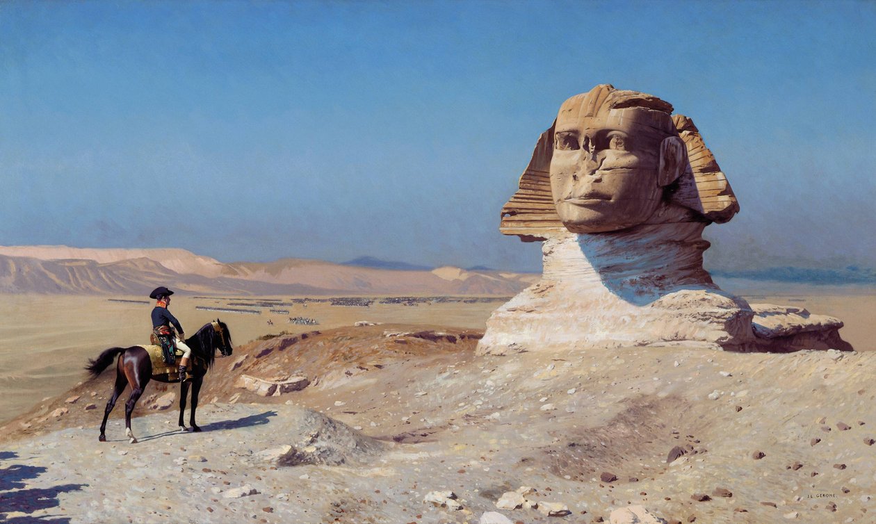 Bonaparte przed Sfinksem autorstwa Jean Leon Gerome