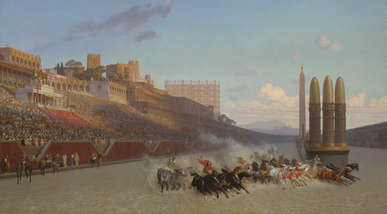 Wyścig rydwanów, 1876. autorstwa Jean Leon Gerome