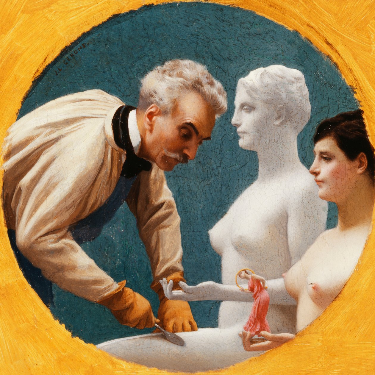 Gerome i Tanagra, autorstwa Jean Leon Gerome