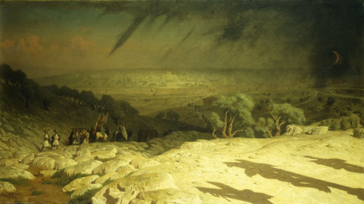 Golgota autorstwa Jean Leon Gerome
