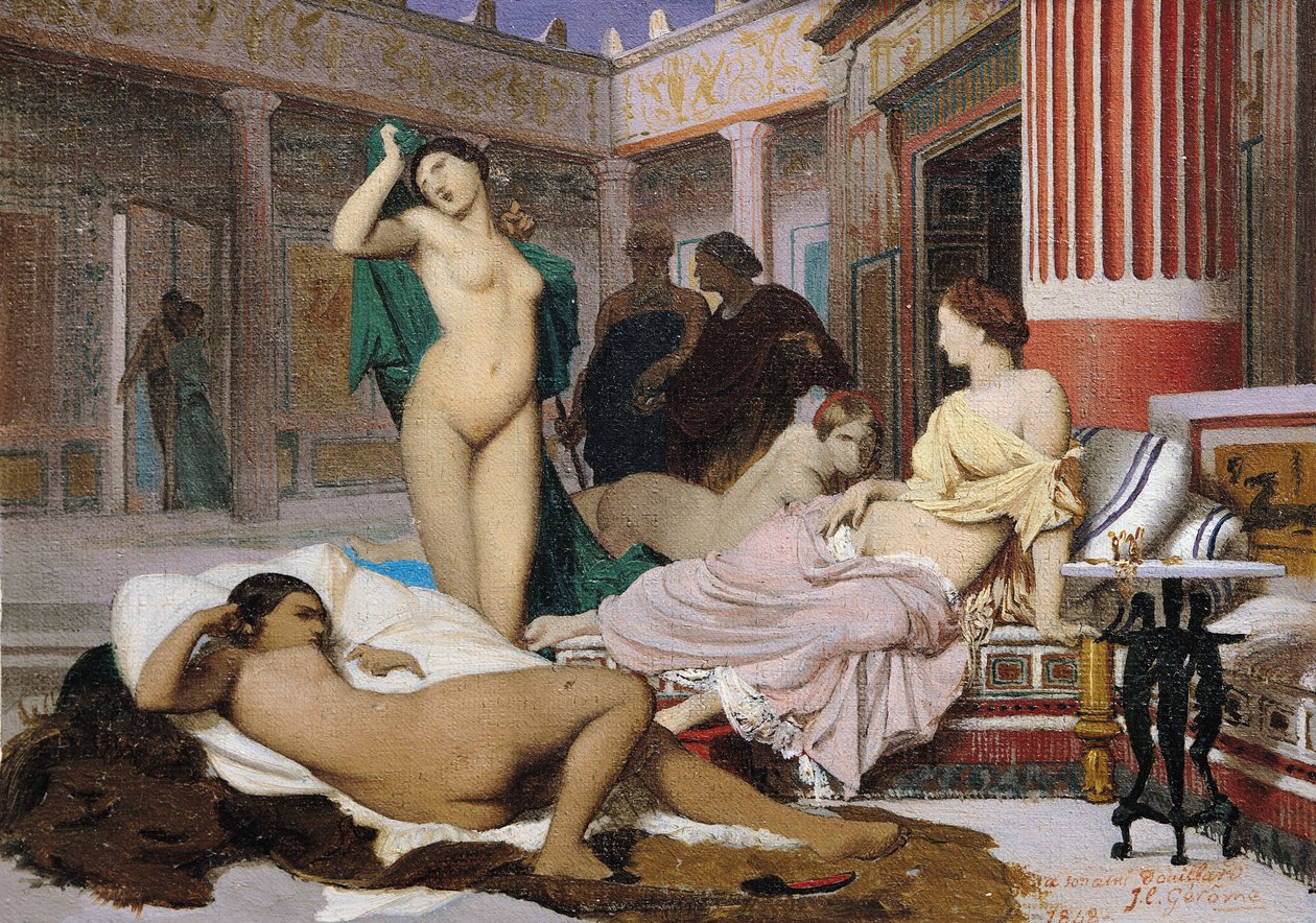 Greckie wnętrze autorstwa Jean Leon Gerome