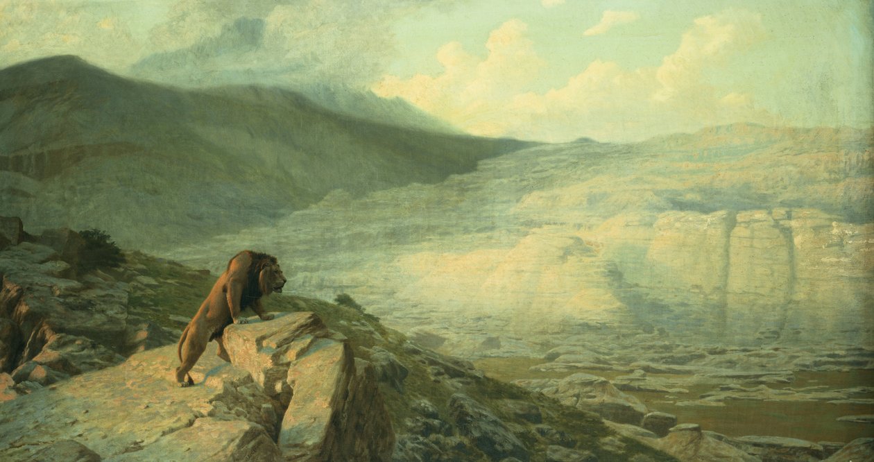 Lew na straży, autorstwa Jean Leon Gerome