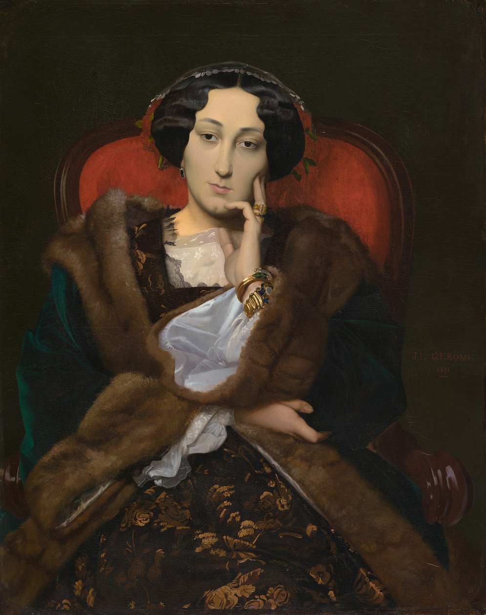 Portret kobiety autorstwa Jean Leon Gerome