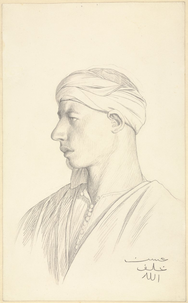 Portret egipskiego fellaha autorstwa Jean Leon Gerome