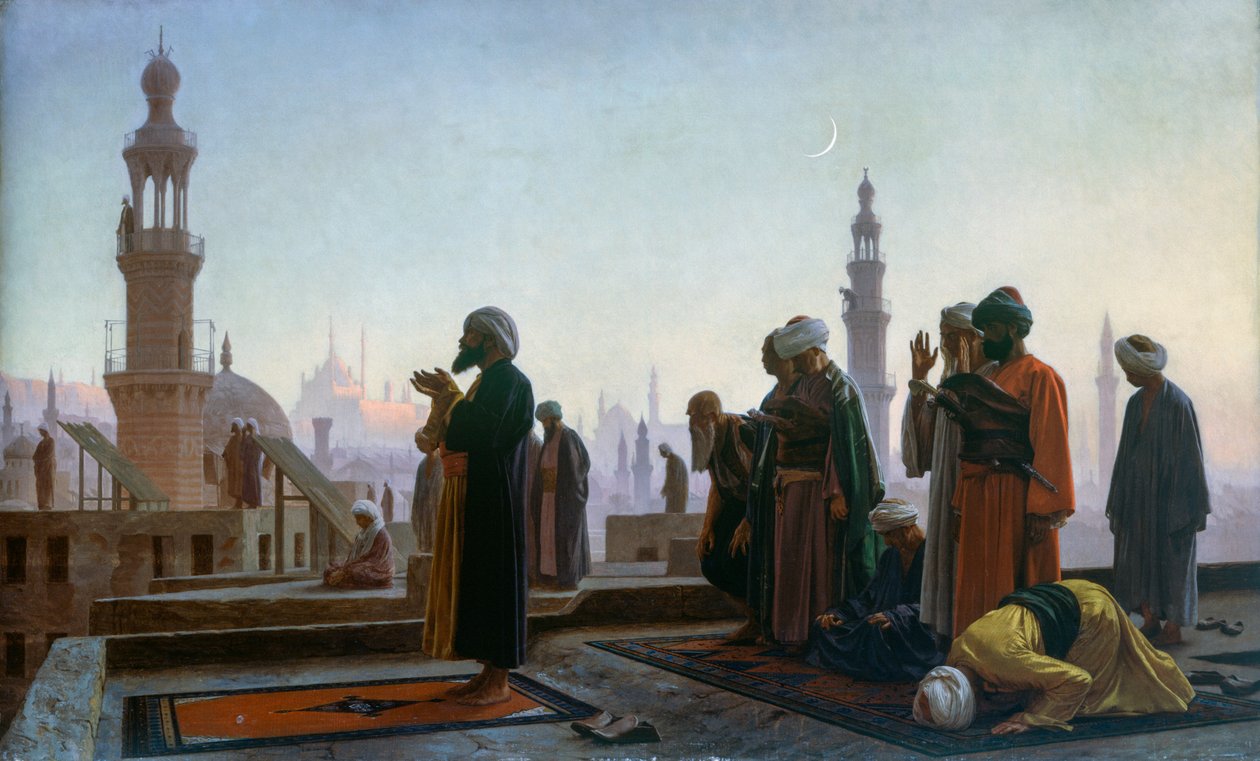 Modlitwa w Kairze autorstwa Jean Leon Gerome