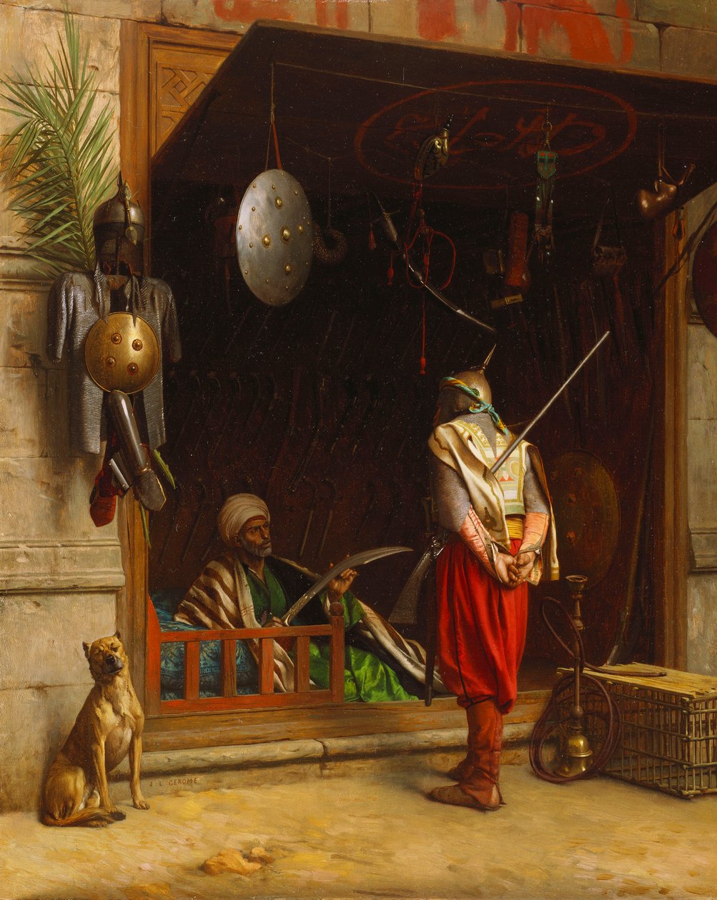 Targ broni w Kairze autorstwa Jean Leon Gerome