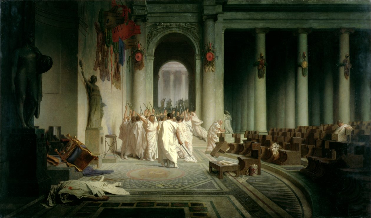 Śmierć Cezara autorstwa Jean Leon Gerome