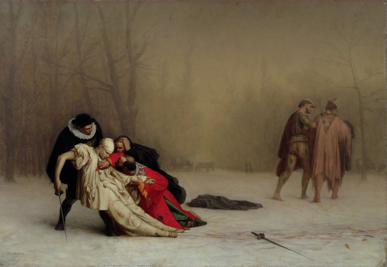 Pojedynek po maskaradzie autorstwa Jean Leon Gerome