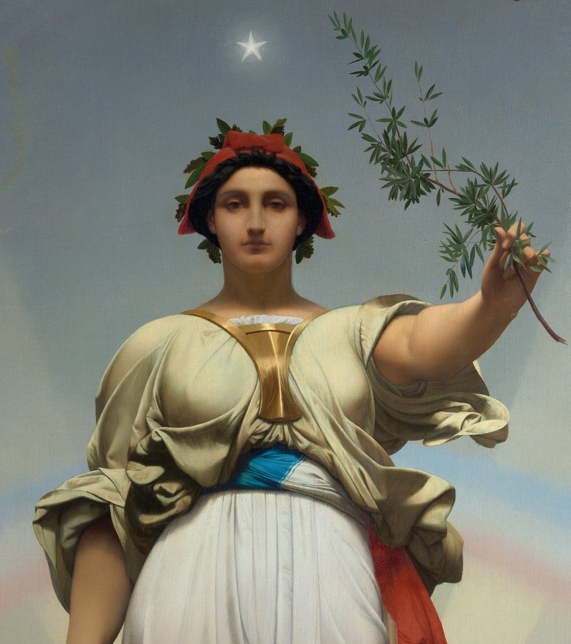 Republika Gerome Jean Leon (1824 - 1904) (alegoria - 1848); Ratusz w Lilas autorstwa Jean Leon Gerome