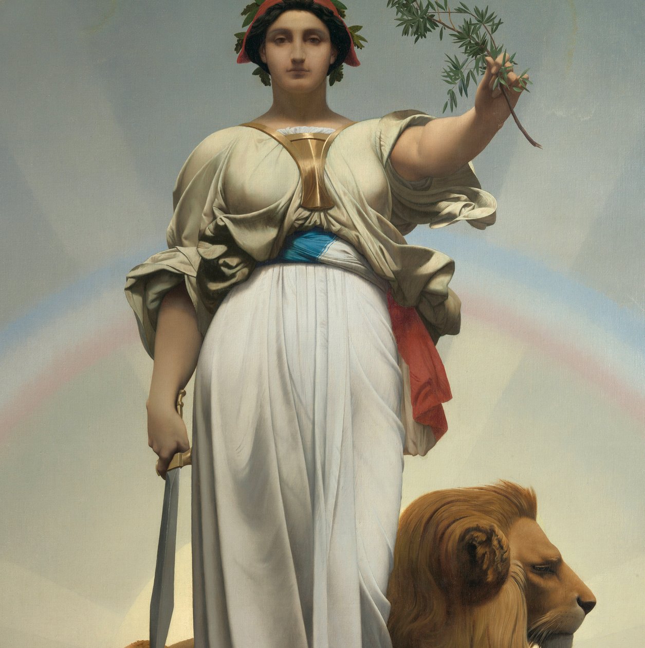 Republika Gerome Jean Leon (1824 - 1904) (alegoria - 1848); Ratusz w Lilas autorstwa Jean Leon Gerome