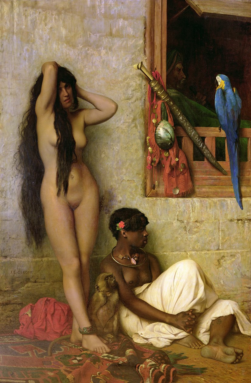 Niewolnik na sprzedaż, 1873 autorstwa Jean Leon Gerome