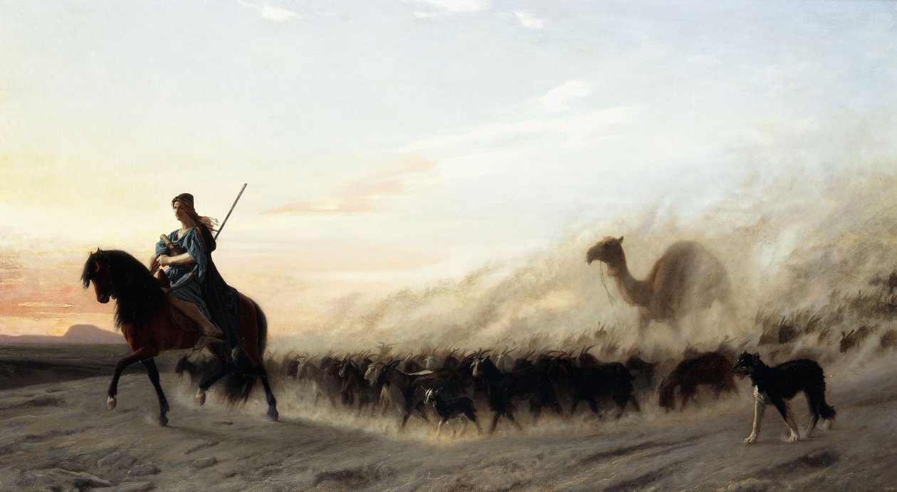 Owczarek syryjski, 1865 autorstwa Jean Leon Gerome