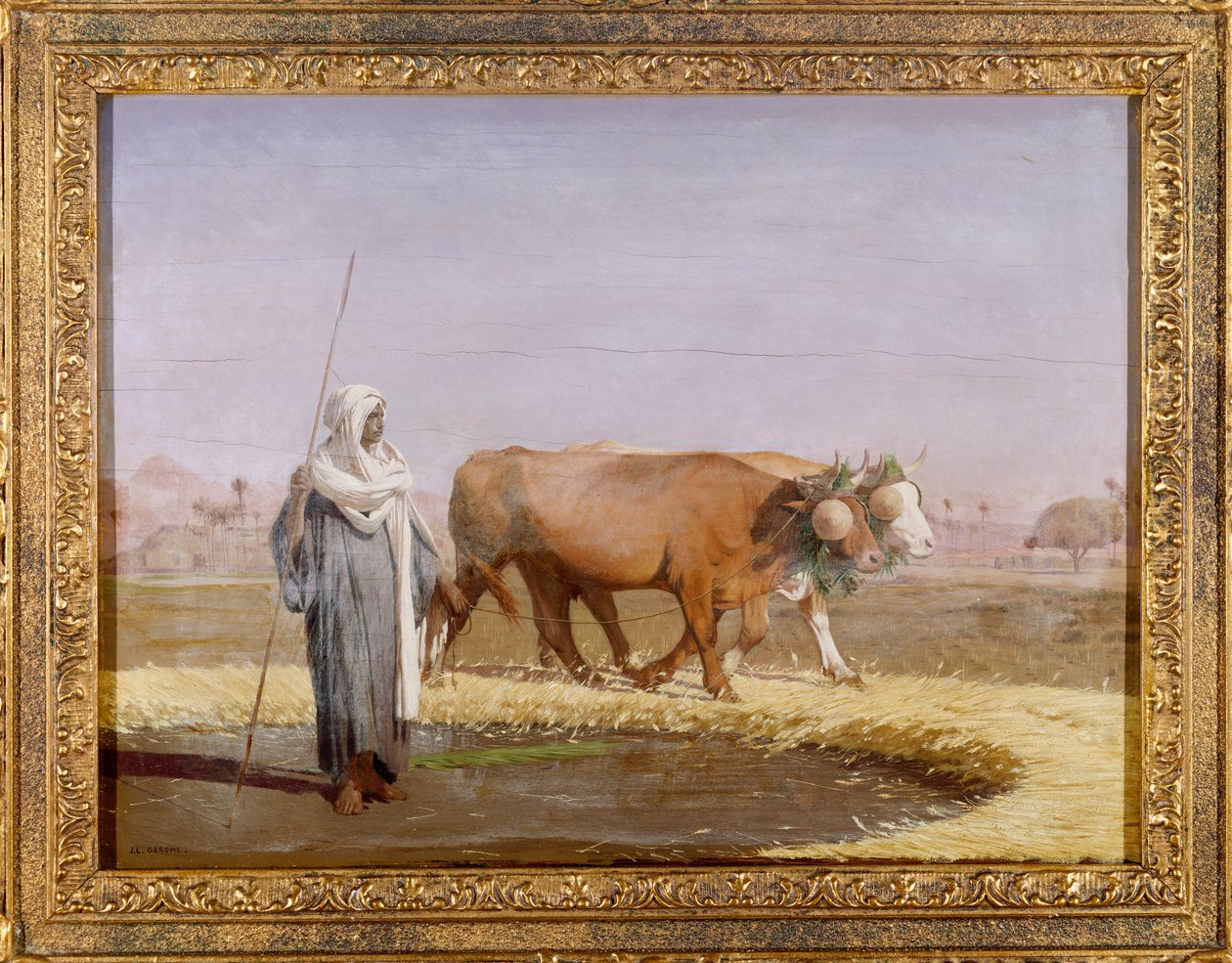 Wydeptywanie pszenicy w Egipcie autorstwa Jean Leon Gerome
