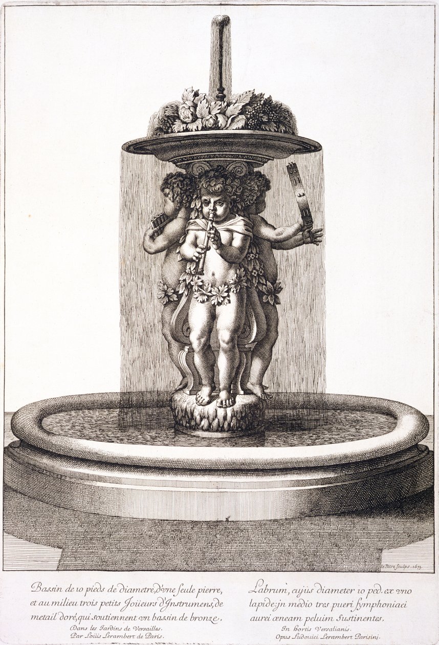 Fontanna Louisa Leramberta w Wersalu, 1673 autorstwa Jean Lepautre