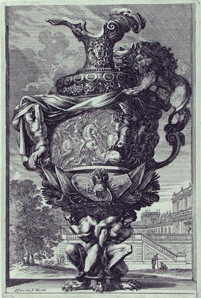 Rzeźba ogrodowa, opublikowana ok. 1670 (rycina) (patrz także 172935) autorstwa Jean Lepautre