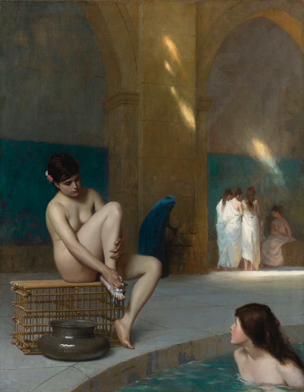 Francuski:  Femme nue naga kobieta autorstwa Jean Leon Gerome