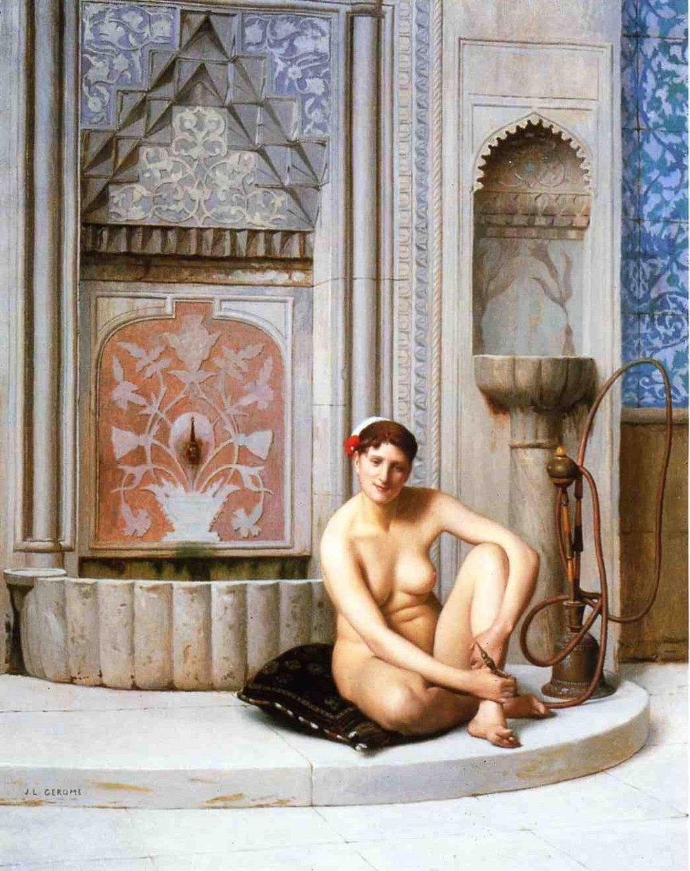 Francuski:  Odalisque autorstwa Jean Leon Gerome