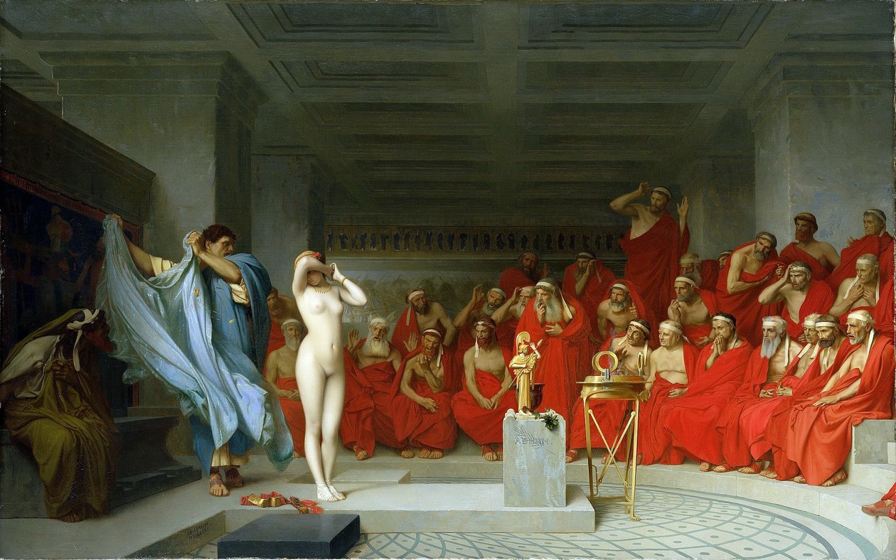 Phryne przed Areopagiem. autorstwa Jean Leon Gerome
