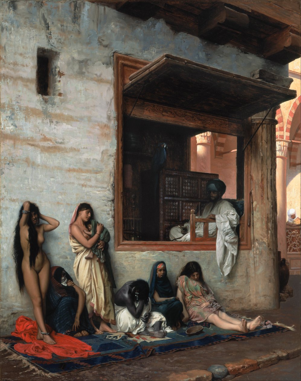 Targ niewolników autorstwa Jean Leon Gerome