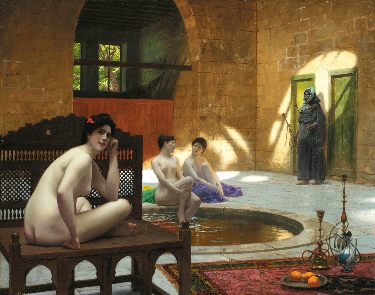 Kobiety w łaźni autorstwa Jean Leon Gerome