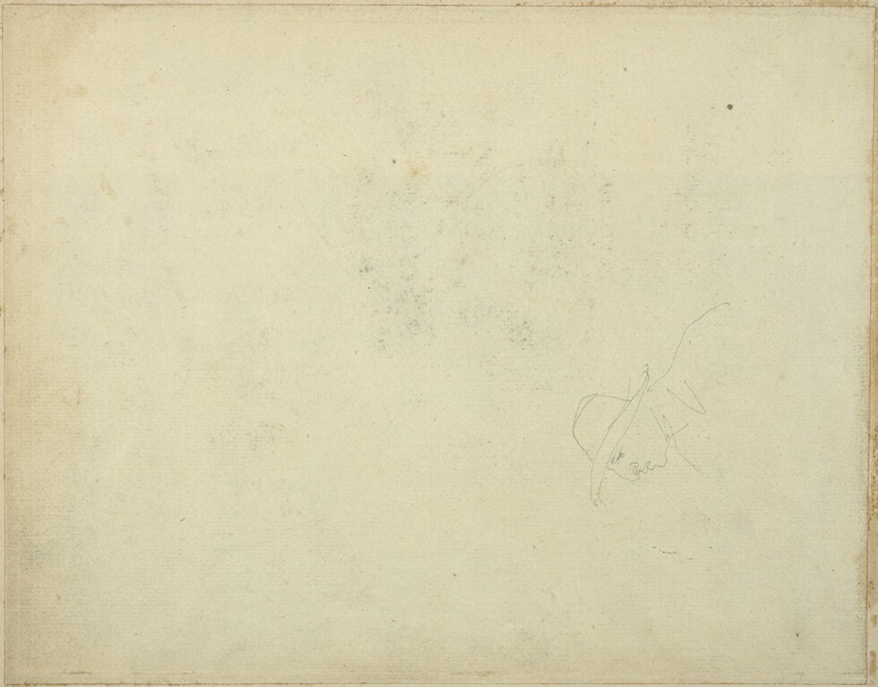 Karykatura mężczyzny w kapeluszu z szerokim rondem autorstwa Jean Louis André Théodore Géricault