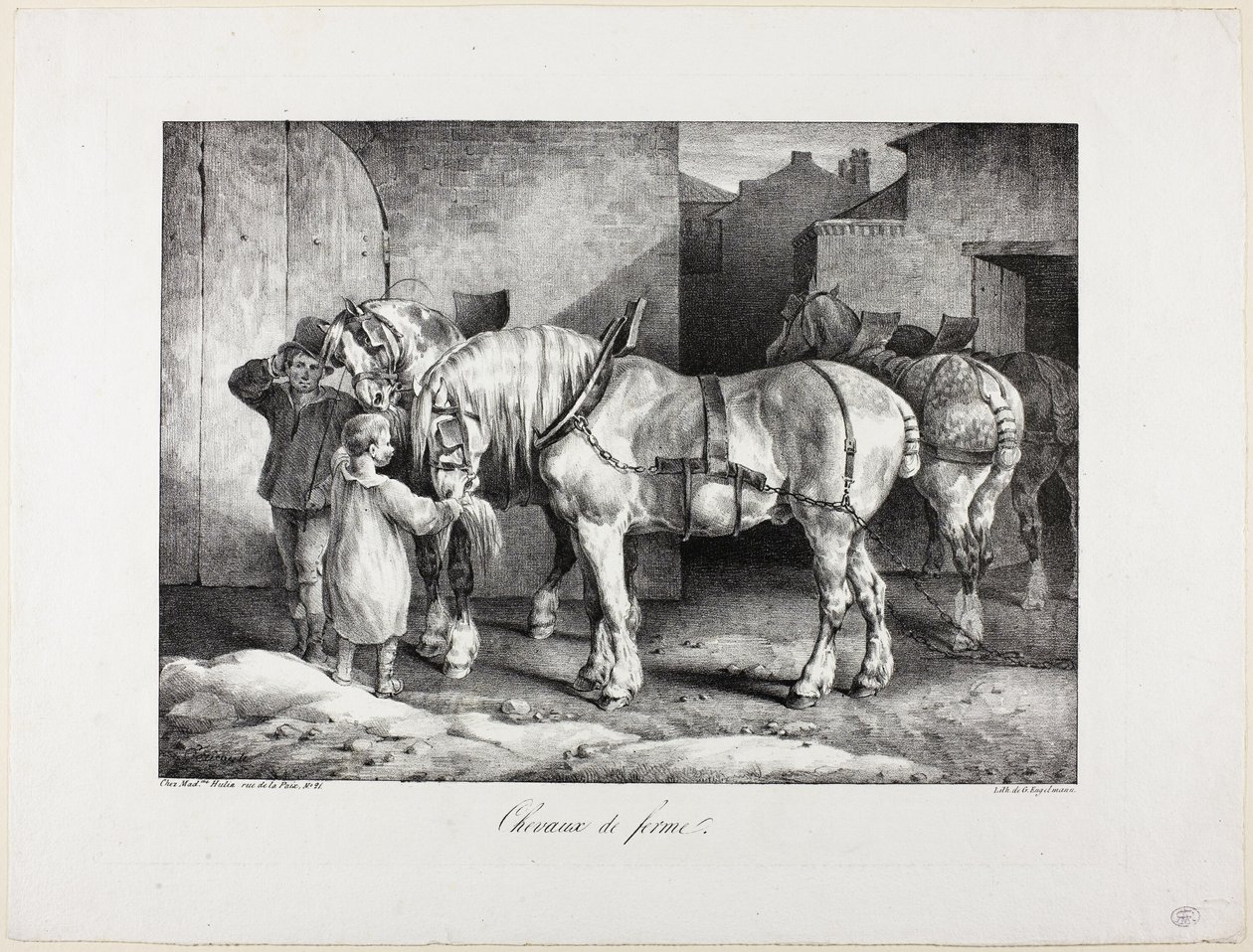 Konie hodowlane autorstwa Jean Louis André Théodore Géricault