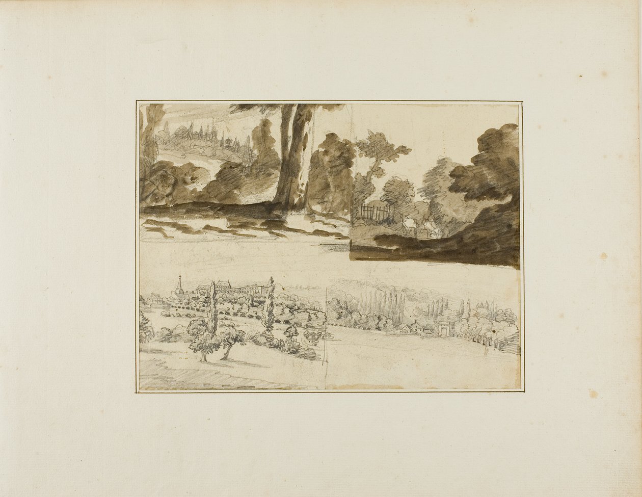 Cztery krajobrazy autorstwa Jean Louis André Théodore Géricault