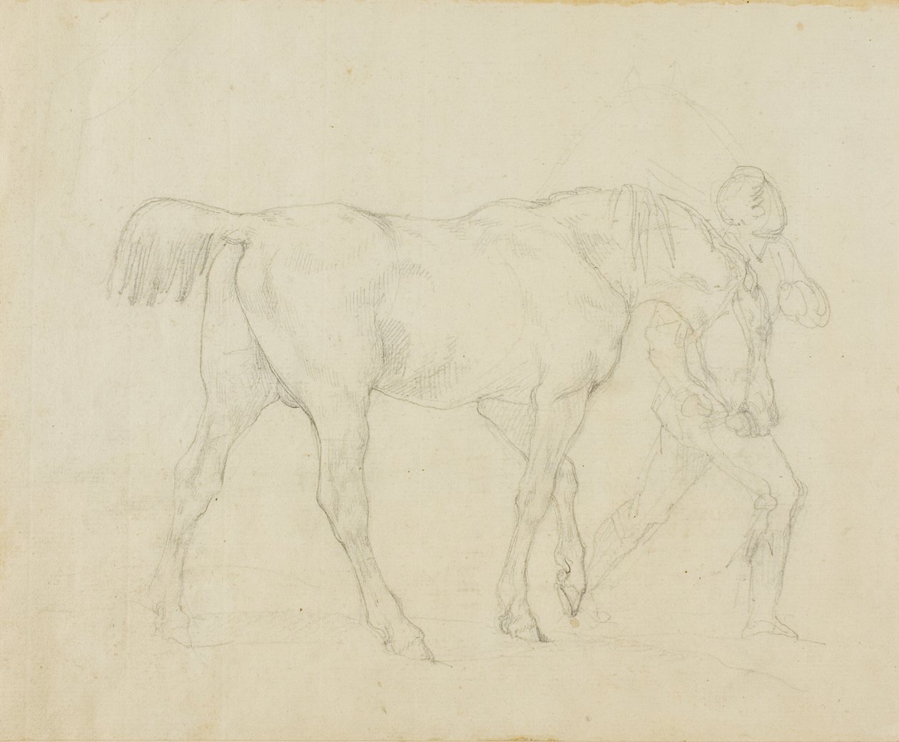 Stajenny prowadzący konia autorstwa Jean Louis André Théodore Géricault