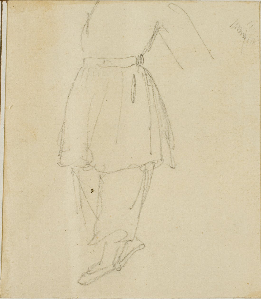Dolna część postaci w ubraniu roboczym autorstwa Jean Louis André Théodore Géricault