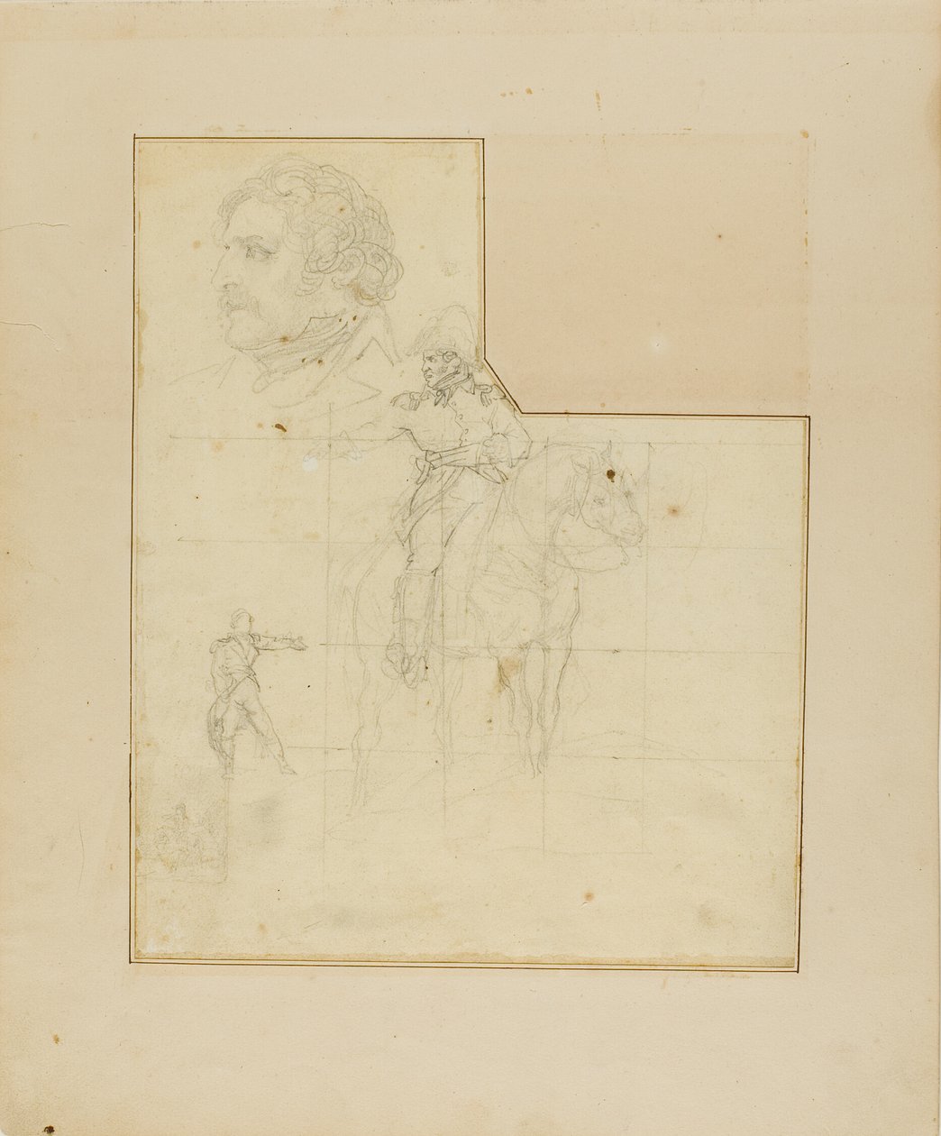Oficer konny i inne szkice autorstwa Jean Louis André Théodore Géricault