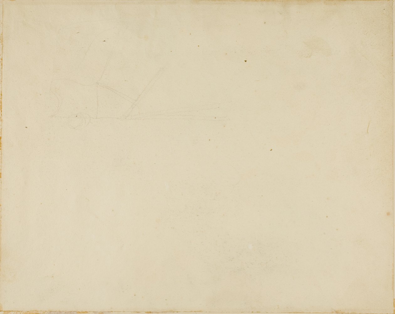 Szkic narzędzia rolniczego autorstwa Jean Louis André Théodore Géricault