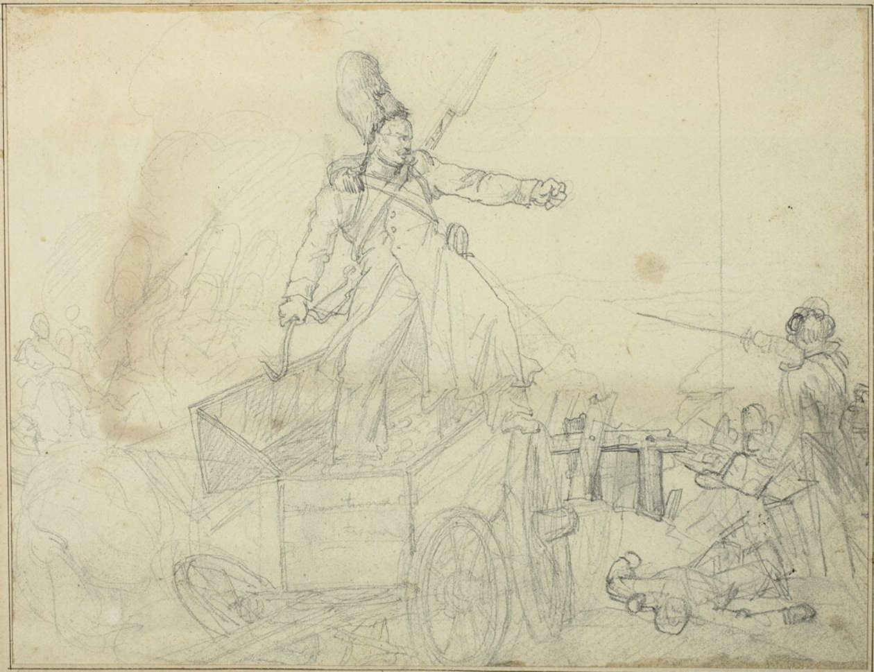 Studium kesonu artyleryjskiego autorstwa Jean Louis André Théodore Géricault
