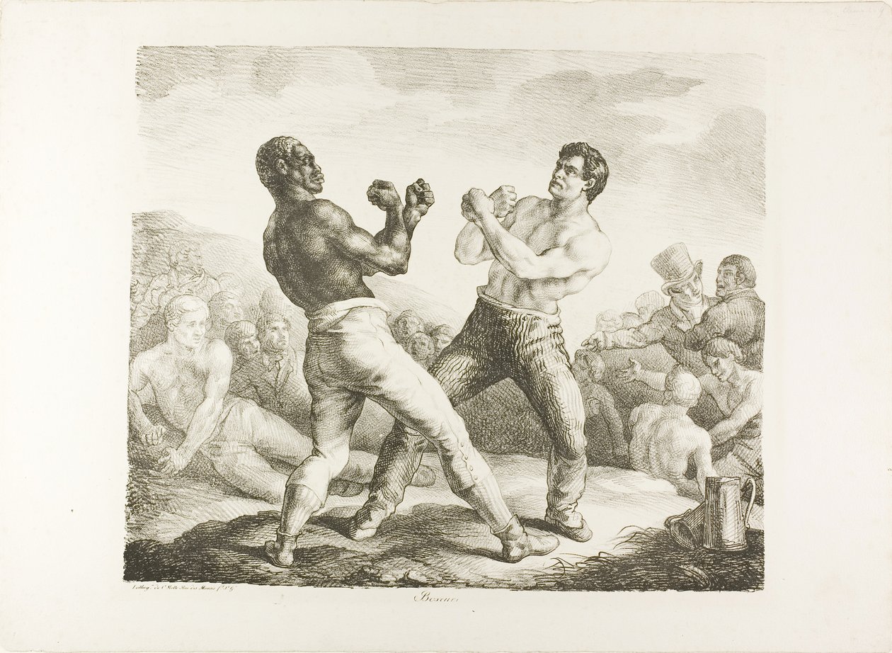 Bokserzy autorstwa Jean Louis André Théodore Géricault