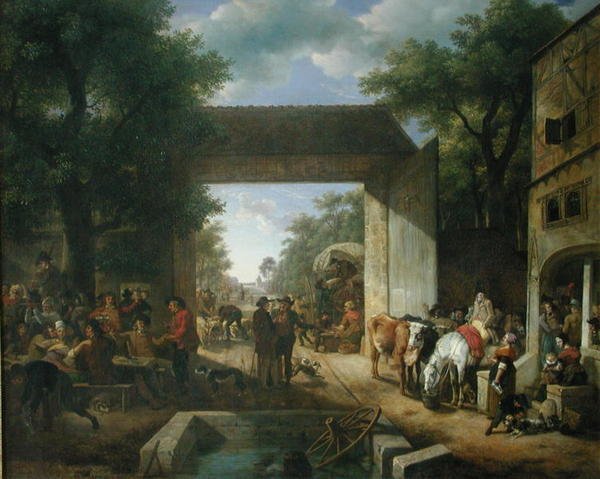 Targ u bram karczmy autorstwa Jean Louis De Marne