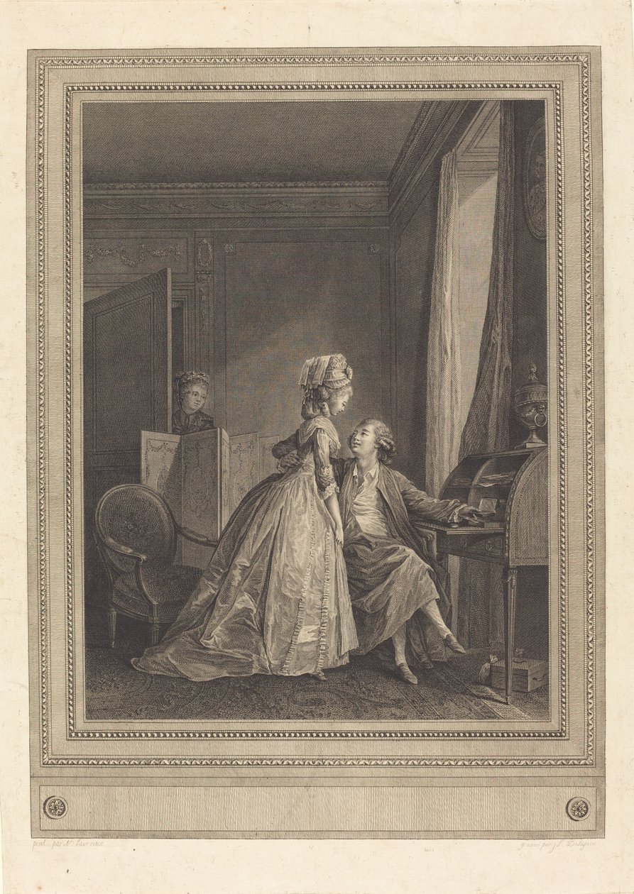 Atrakcyjne oferty autorstwa Jean Louis Delignon after Nicolas Lavreince