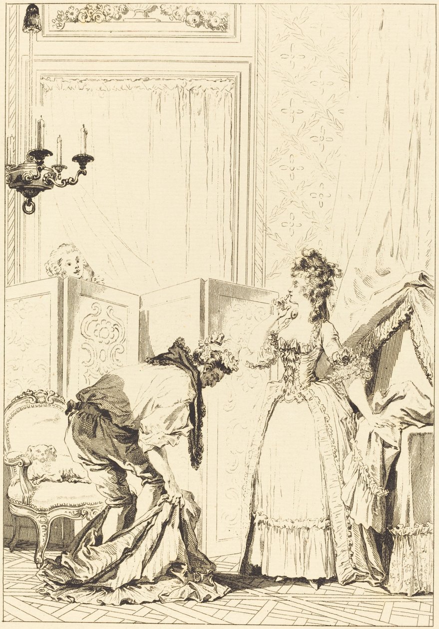 Rogacz Pobity i Zadowolony autorstwa Jean Louis Delignon and Antoine Jean Duclos after Jean Honoré Fragonard