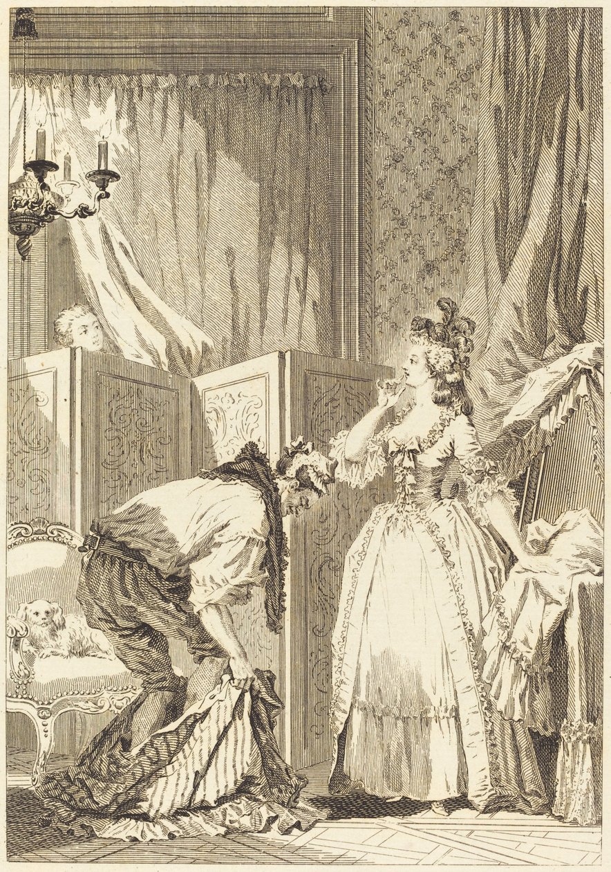 Pobity i treści Rogacz autorstwa Jean Louis Delignon and Antoine Jean Duclos after Jean Honoré Fragonard