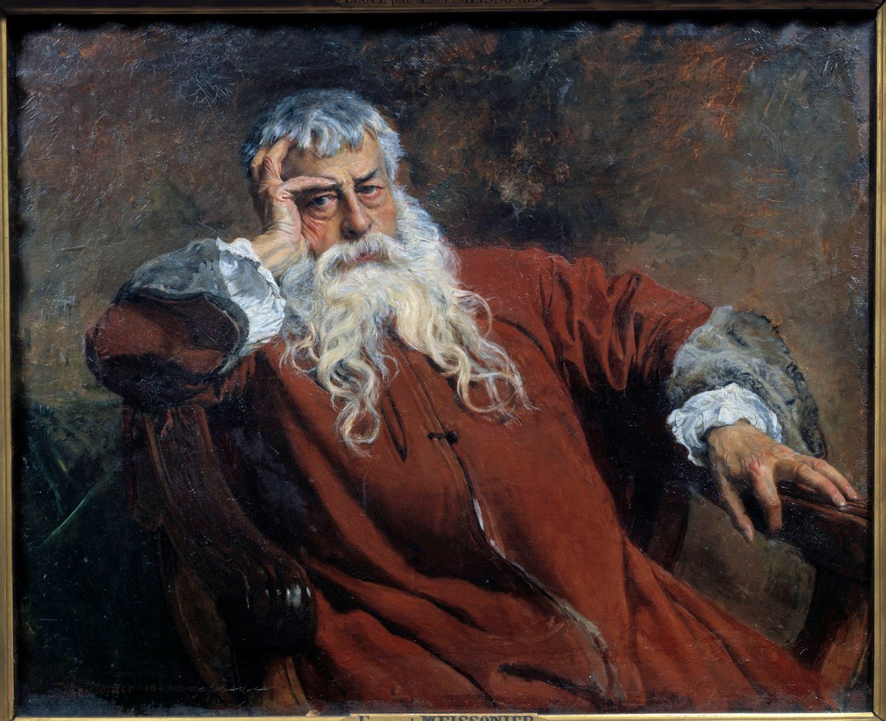 Autoportret malarstwa Ernesta Meissoniera (1815-1891) 1890 Nd. 0,52x0,61 m Paryż, musee d
