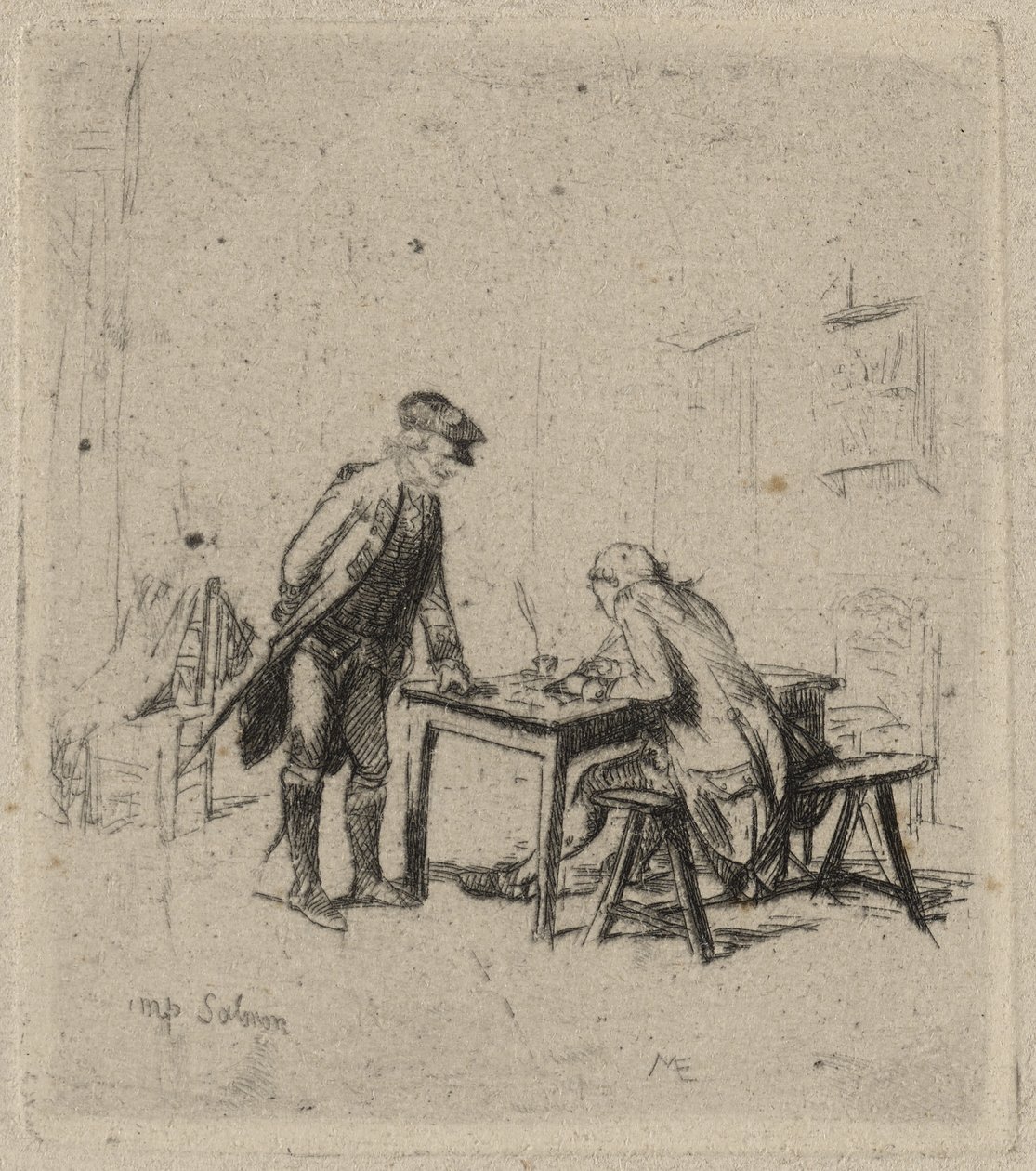 Nieuprawny autorstwa Jean Louis Ernest Meissonier